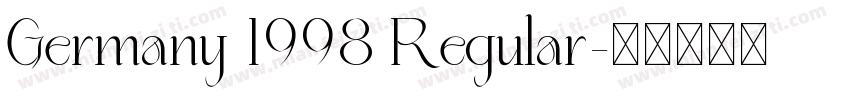 Germany 1998 Regular字体转换